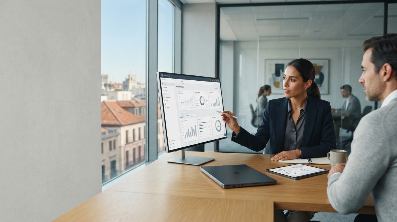 SB Pro Renta panel de control en modo oscuro con gráficos de velas y mapas de calor de probabilidad generados por IA